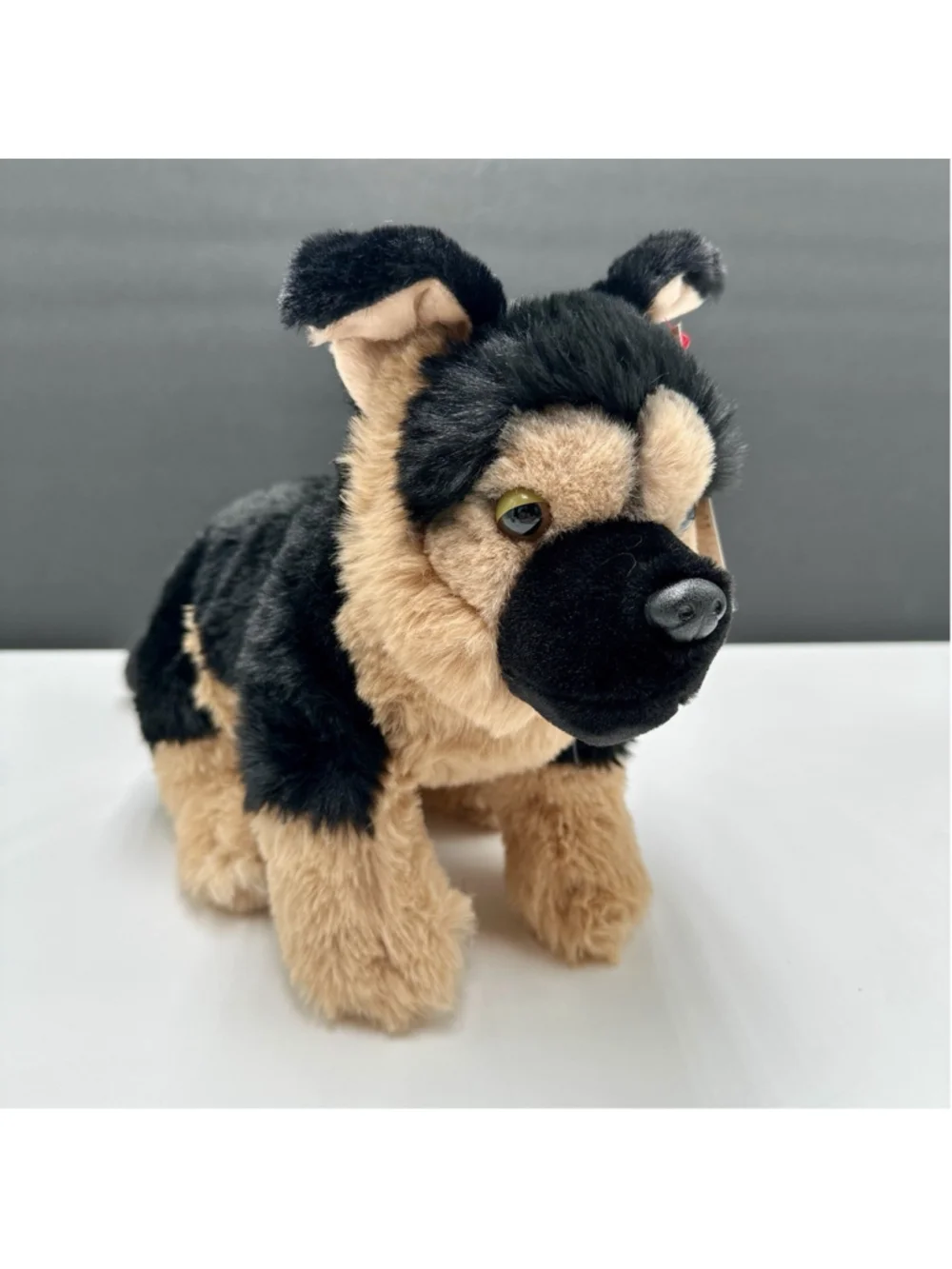 Vanlinny German Shepherd Puppy with Tag 13 Inch Plush Stuffed Animal Soft Cuddly